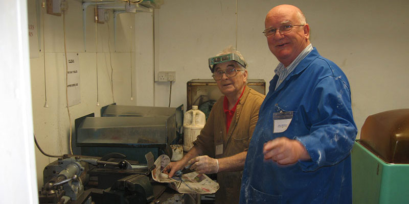 Jim and Bill in the Saw Room 2009