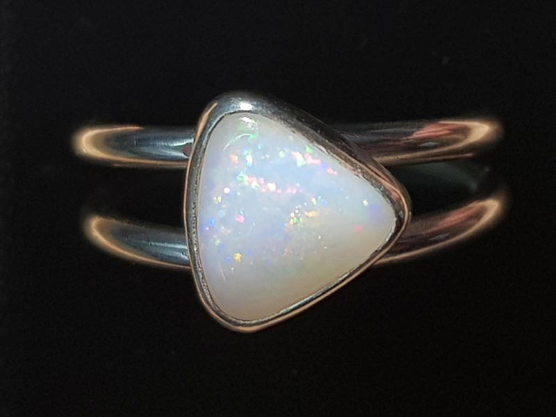 Opal ring from found Australian Opal