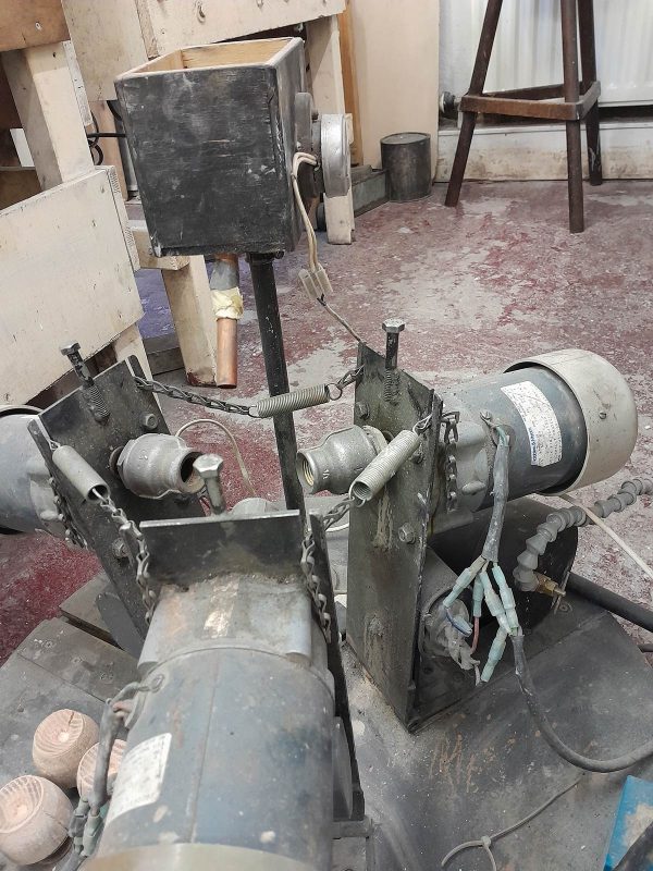 Sphere making machine 2 - showing hopper